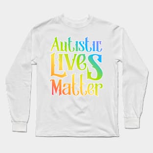 Autism Lives Matter gradient Long Sleeve T-Shirt